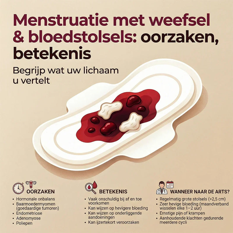 Menstruation mit Gewebe- und Blutgerinnseln: Ursachen und Bedeutung