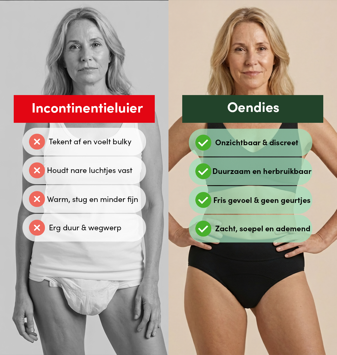 Classic Brief | Hevig Urineverlies | 100% lekvrij, dag & nacht | Zwart