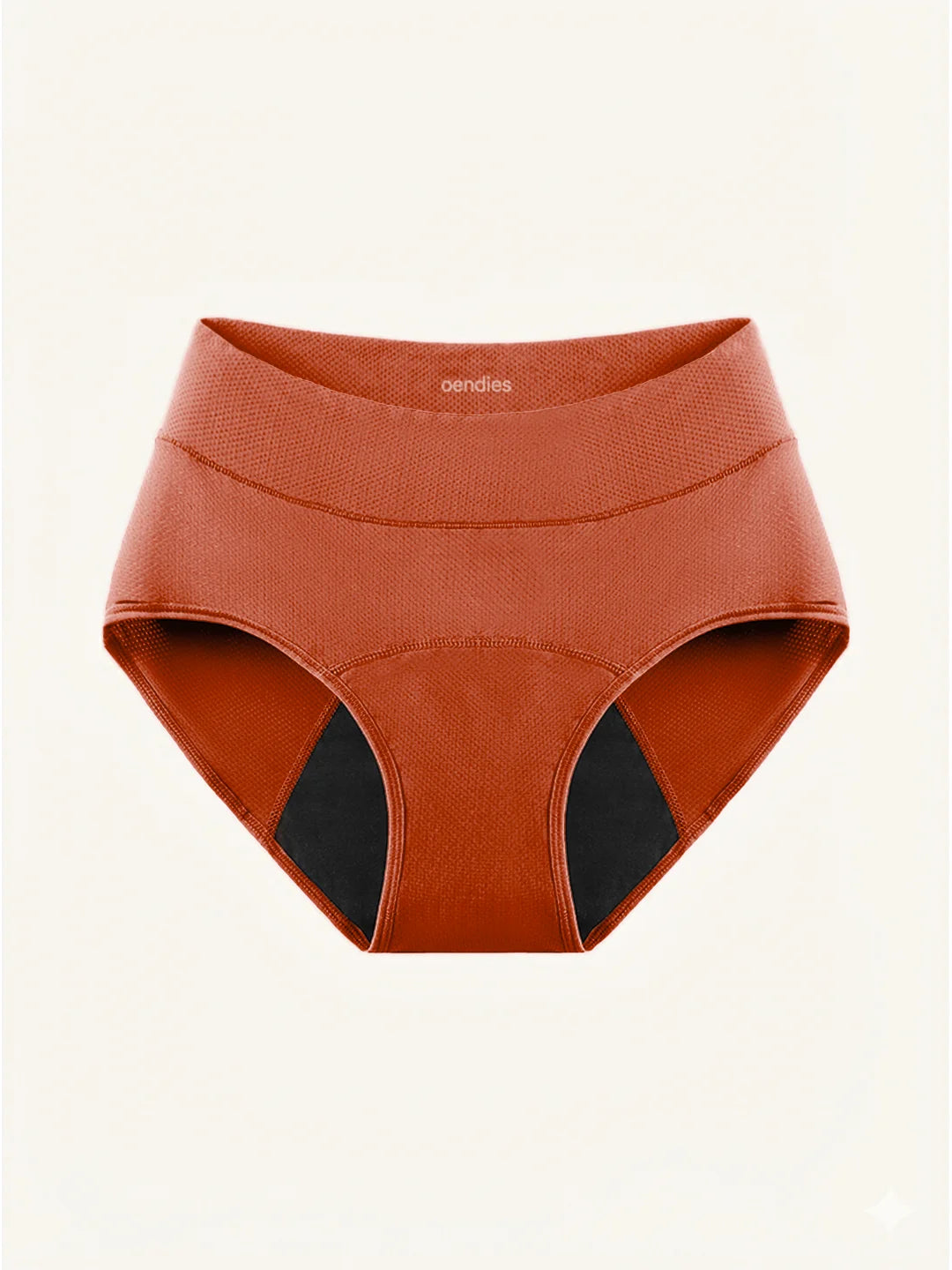 Huggster Brief | 100% auslaufsicher, Tag & Nacht | Orange | Periodenunterwäsche