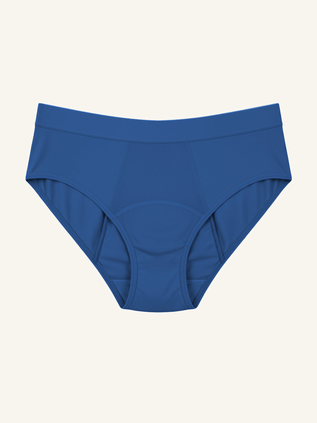 Hugger Brief | Nahtloser Komfort | 100% auslaufsicher, Tag & Nacht | Blau | Periodenunterwäsche