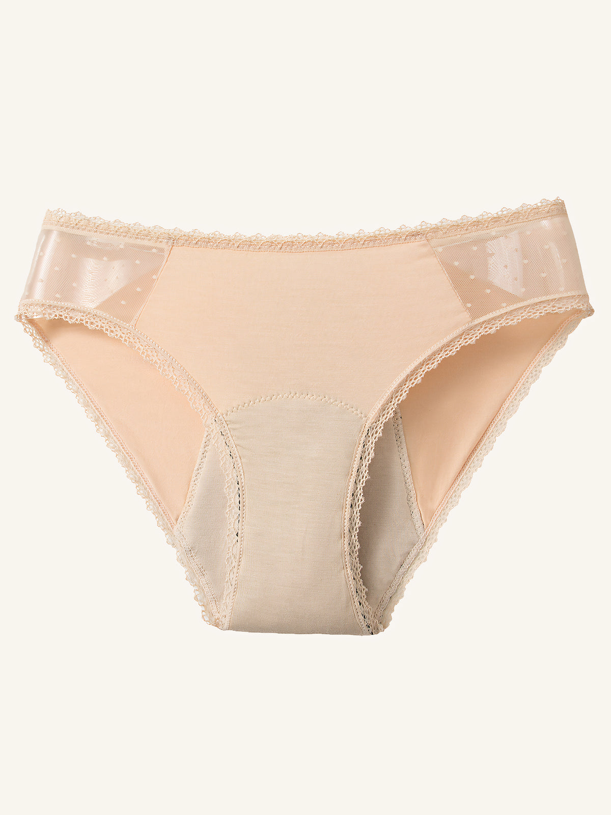 Everyday Brief - Bio-Baumwolle | 100% auslaufsicher, Tag & Nacht | Apricot | Periodenunterwäsche