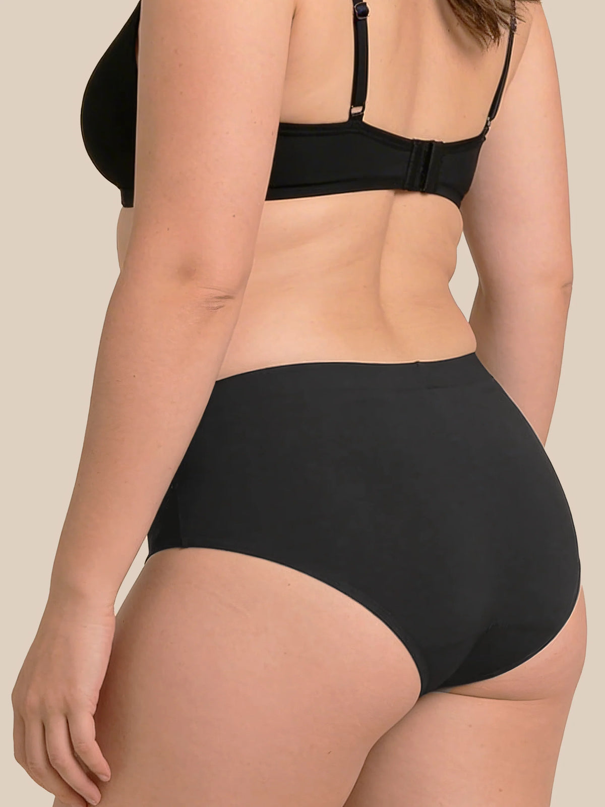 Menstruations-Schwimmbrief | Extra intensiv | 100 % auslaufsicher | Schwarz