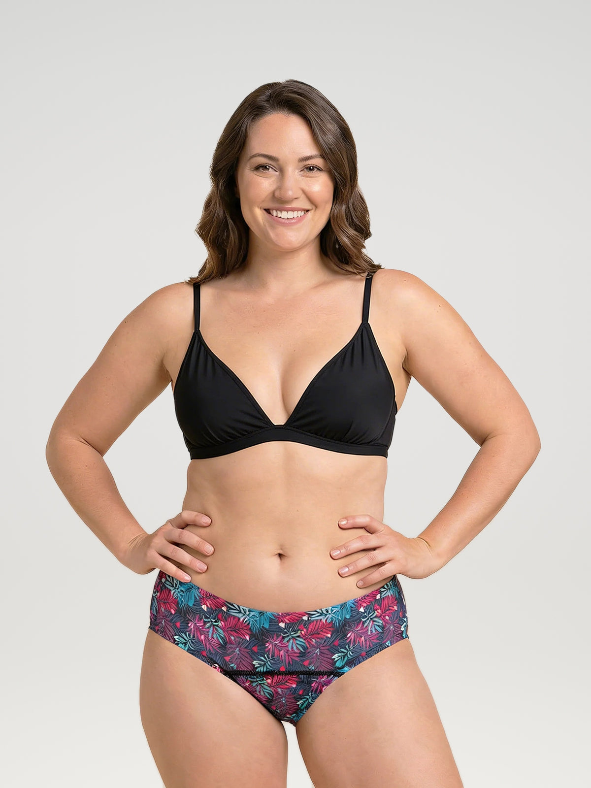 Perioden-Bikinihose | Extra intensiv | 100 % auslaufsicher | Blumen
