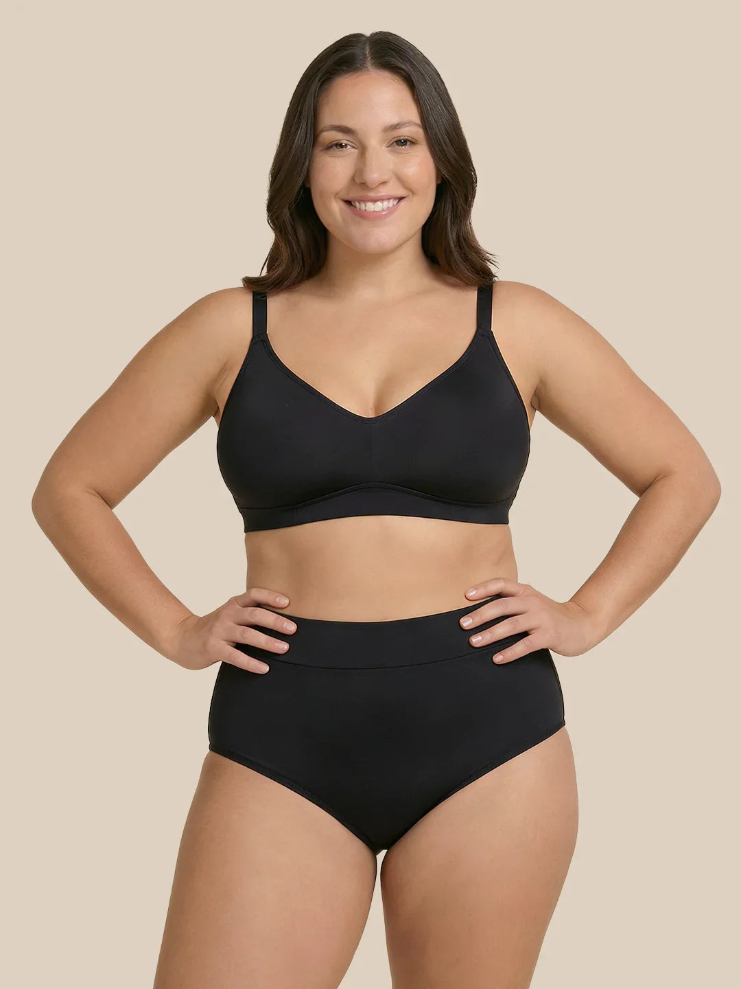 Menstruations-Schwimmbrief | Extra intensiv | 100 % auslaufsicher | Schwarz