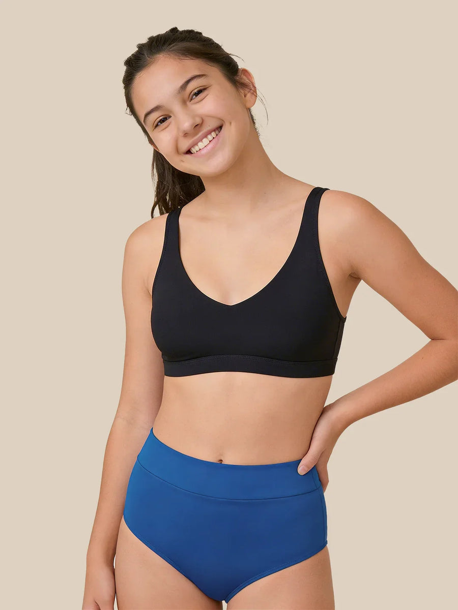 Menstruation Schwimmbrief Teenager | Extra intensiv | 100 % auslaufsicher | Blau