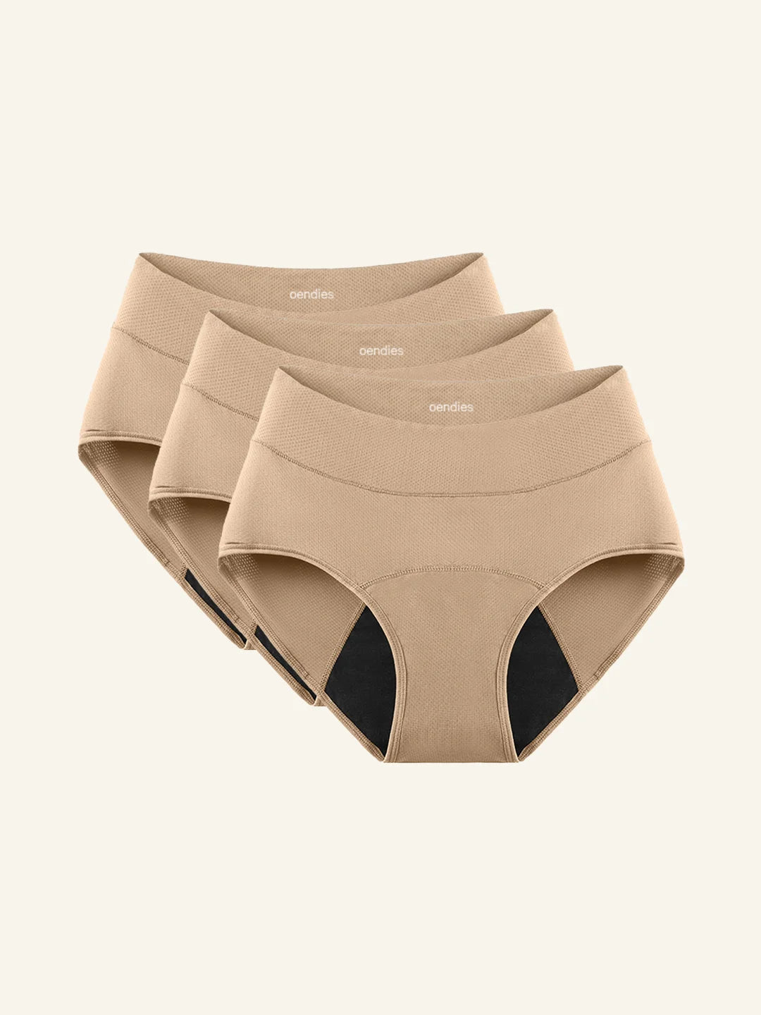 Huggster Brief | 3er-Pack | Starker Urinverlust | 100% auslaufsicher, Tag & Nacht | Apricot