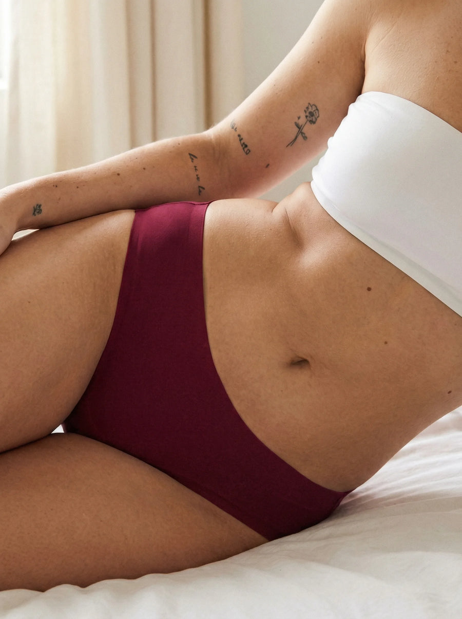 Classic 2.0 Brief | 100% auslaufsicher, Tag & Nacht | Rot | Periodenunterwäsche