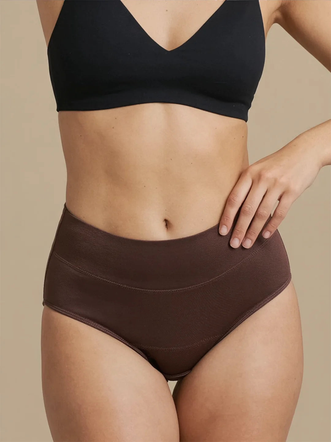 Huggster Brief | 100% auslaufsicher, Tag & Nacht | Dunkelbraun