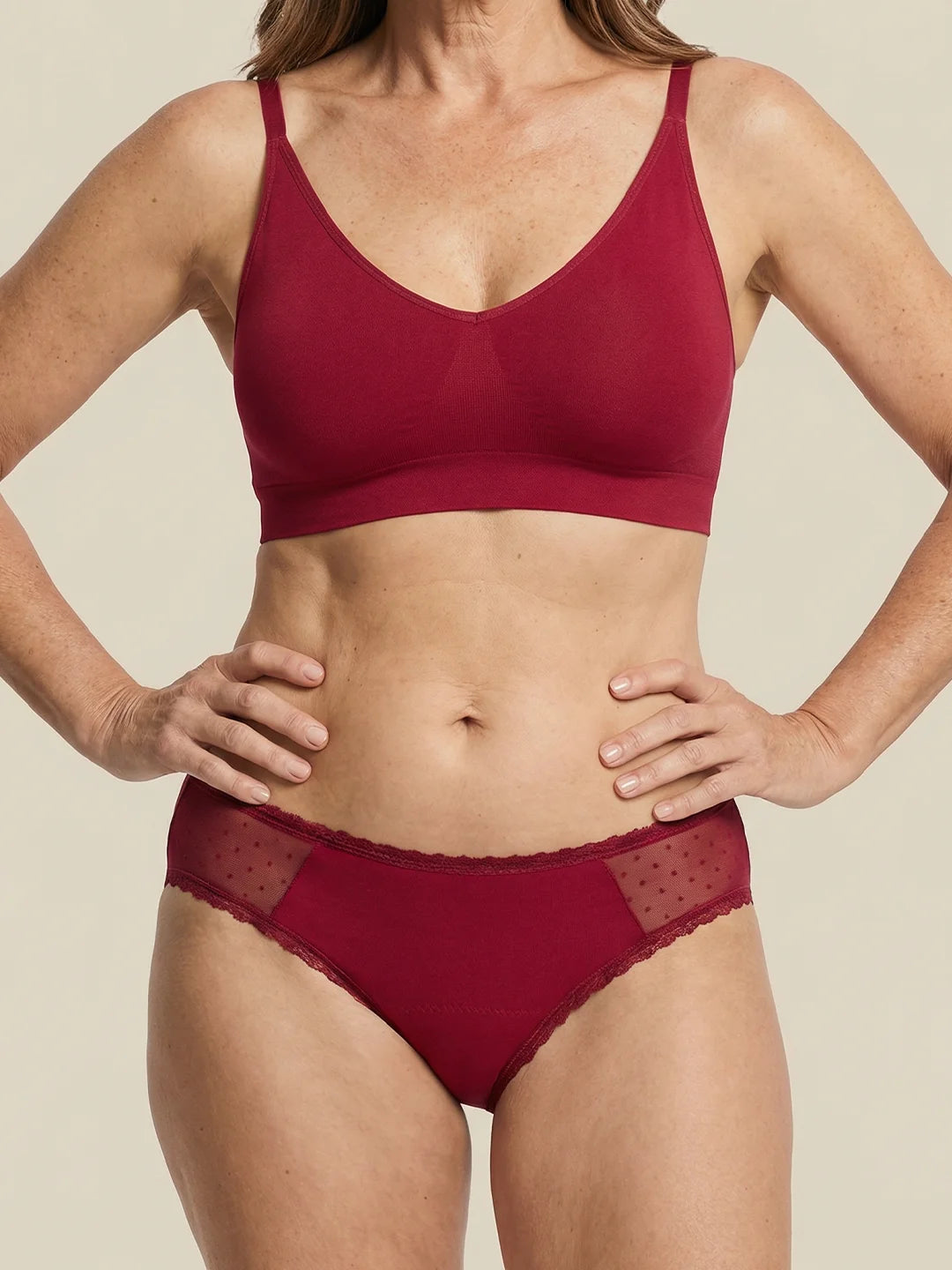 Everyday Brief | Starker Urinverlust | 100% auslaufsicher, Tag & Nacht | Rot