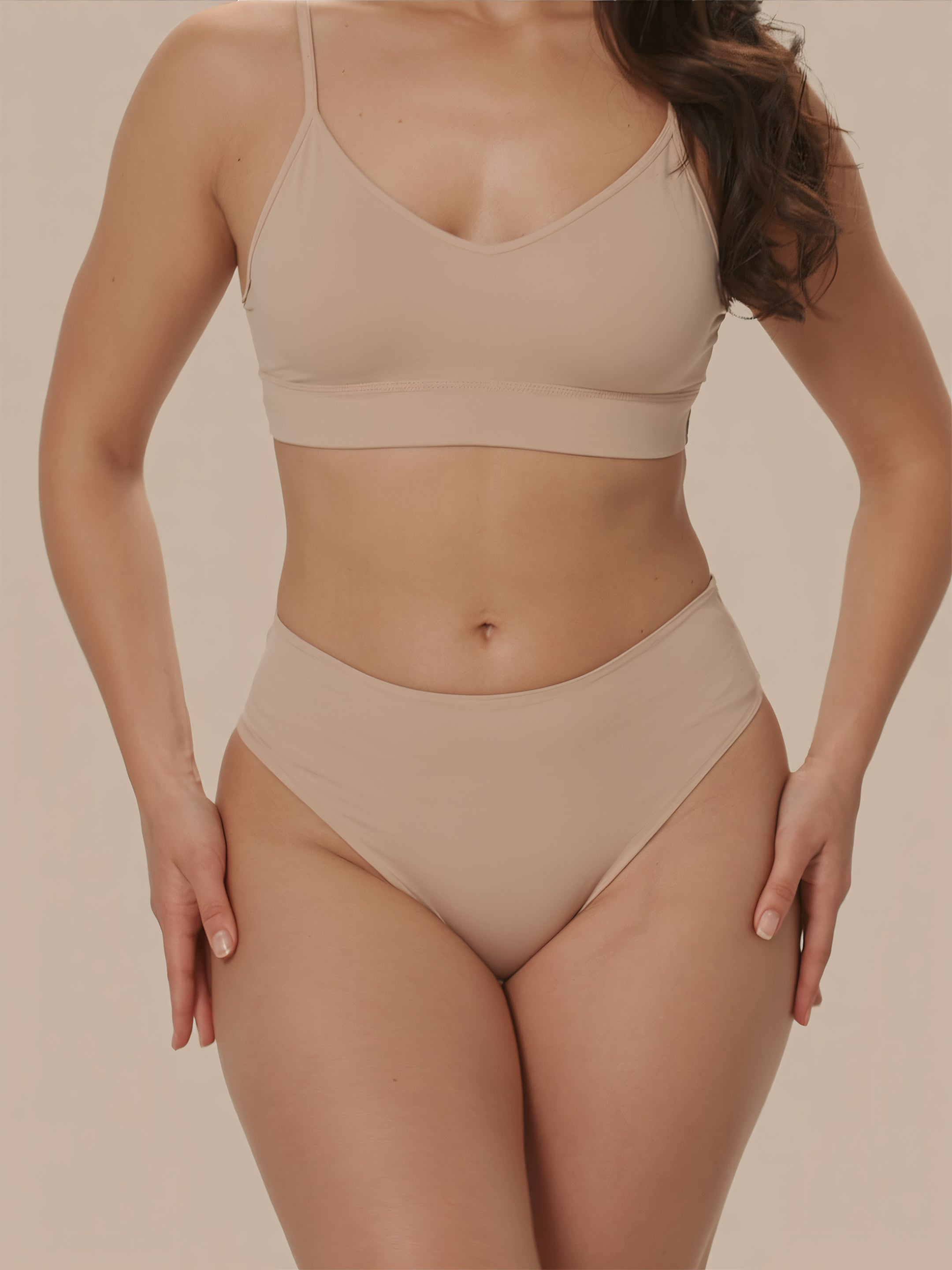 High Waist Brief | 100% auslaufsicher, Tag & Nacht | Apricot | Periodenunterwäsche