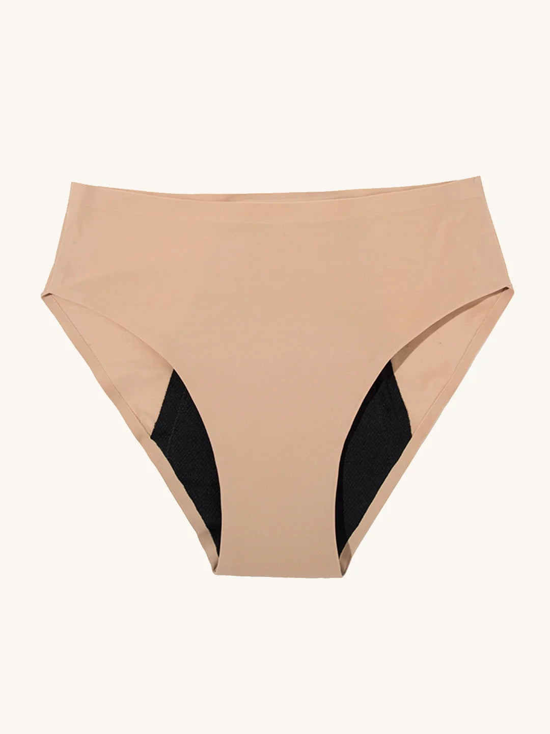 High Waist Brief | Starker Urinverlust | Ultraweich & nahtlos | 100% auslaufsicher & Bio-Baumwolle | Apricot