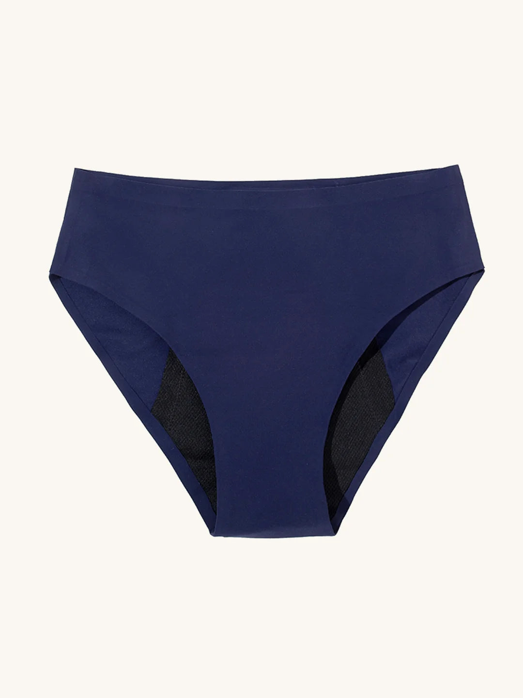 High Waist Brief | Starker Urinverlust | Ultraweich & nahtlos | 100% auslaufsicher & Bio-Baumwolle | Blau