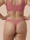 Nahtloser Brazilian | leichter Urinverlust & | Ultraweich & nahtlos | 100% auslaufsicher & Bio-Baumwolle | Rosa