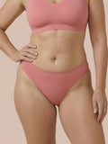 Nahtloser Brazilian | leichter Urinverlust & | Ultraweich & nahtlos | 100% auslaufsicher & Bio-Baumwolle | Rosa
