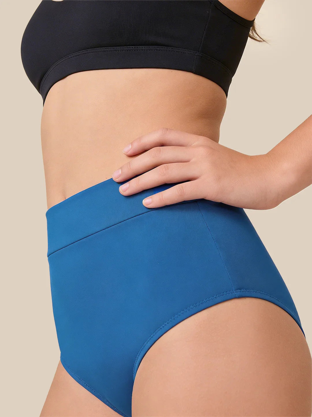 Menstruation Schwimmbrief Teenager | Extra intensiv | 100 % auslaufsicher | Blau