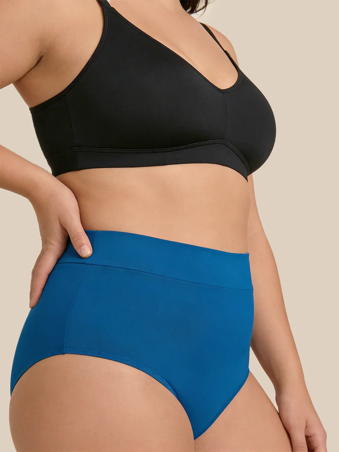 Menstruations-Schwimmbrief | Extra intensiv | 100 % auslaufsicher | Blau