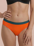 Hipster Brief | 100% auslaufsicher, Tag & Nacht | Orange | Periodenunterwäsche