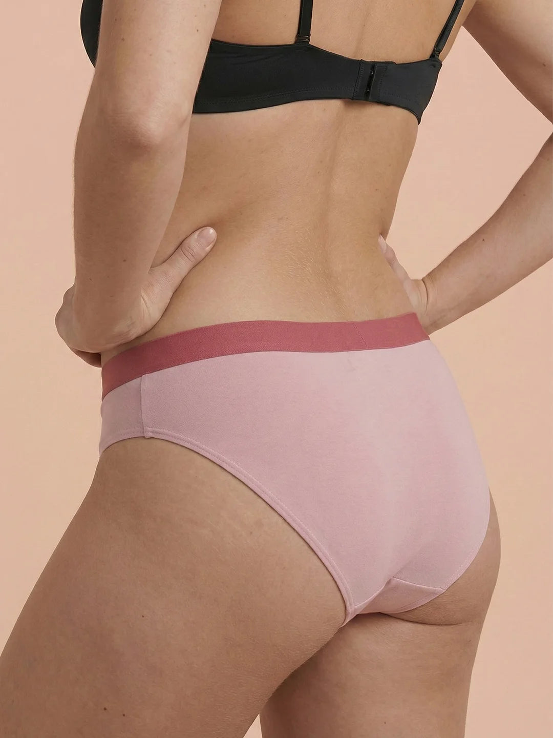 Hipster Brief | 100% auslaufsicher, Tag & Nacht | Rosa | Periodenunterwäsche