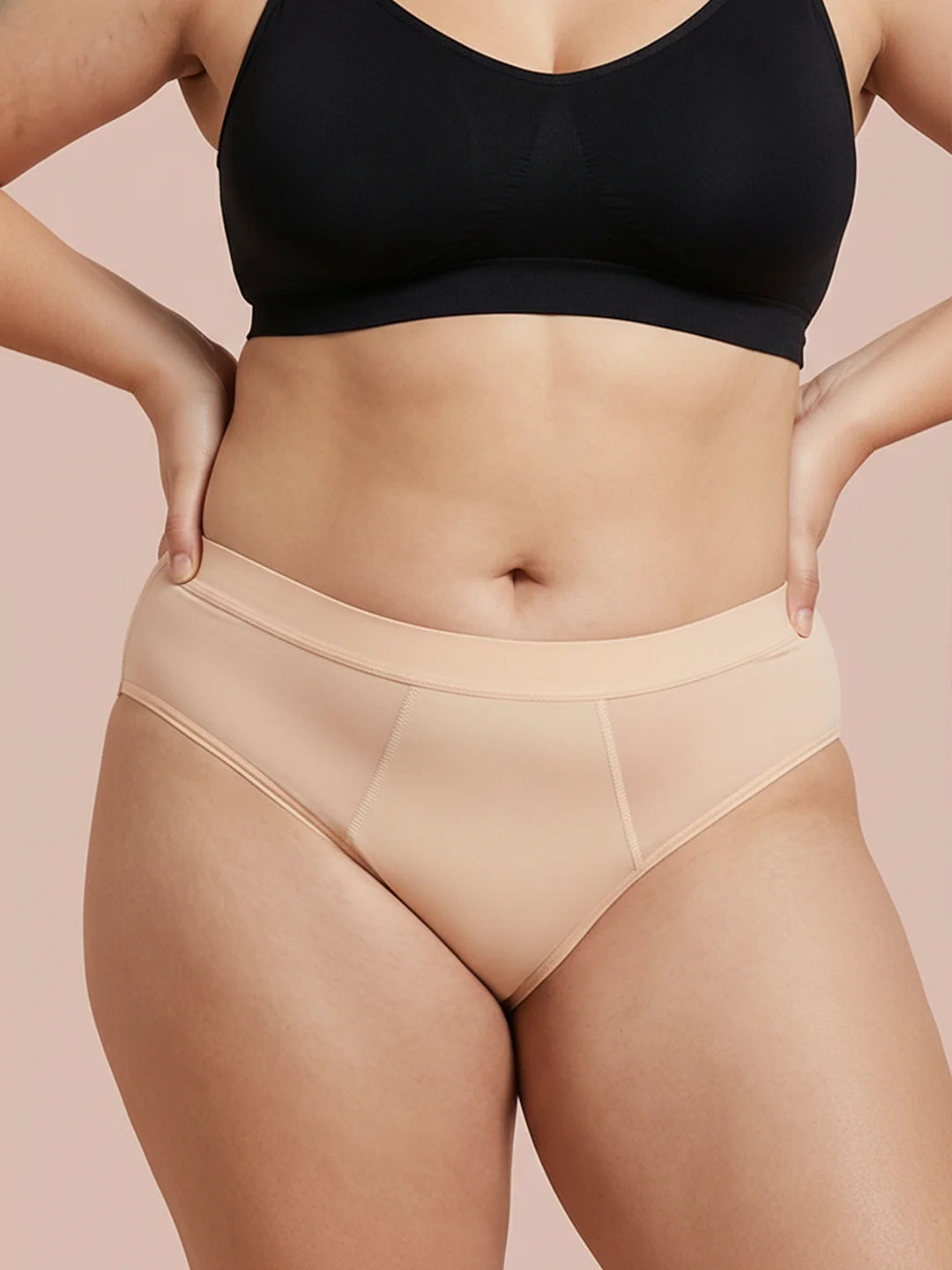 Invisible Hugger | 100% auslaufsicher, Tag & Nacht | Apricot | Periodenunterwäsche