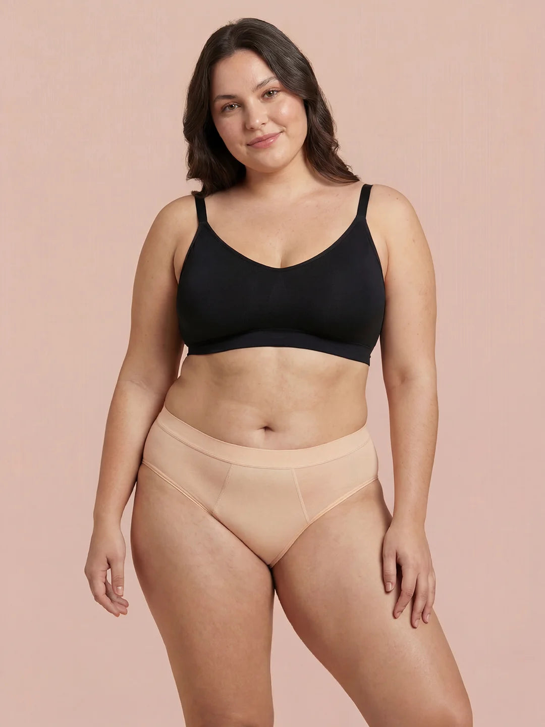 Invisible Hugger | 100% auslaufsicher, Tag & Nacht | Apricot | Periodenunterwäsche