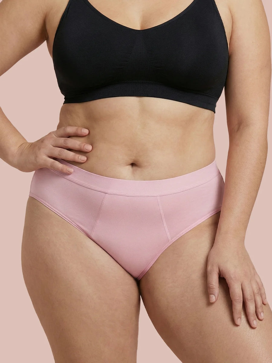 Invisible Hugger | 100% auslaufsicher, Tag & Nacht | Rosa | Periodenunterwäsche