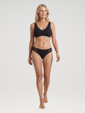 Everyday Brief zwart, vooraanzicht aan model