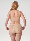 Naadloze Brief apricot, achteraanzicht aan model